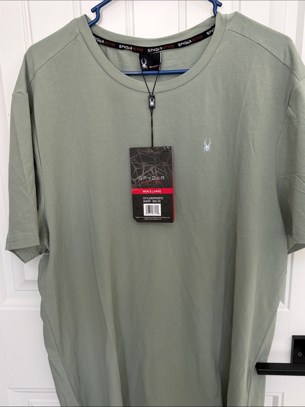 Spyder Men's Sage Green Short Sleeve Performance Tee - Active Crew
